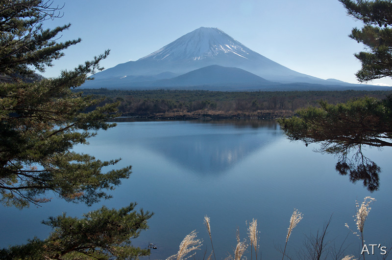 精進湖から／山麓から見た富士山