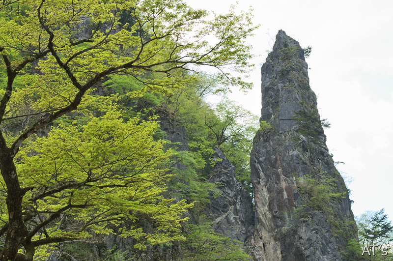 梵天岩／小川谷／奥多摩の滝、渓谷