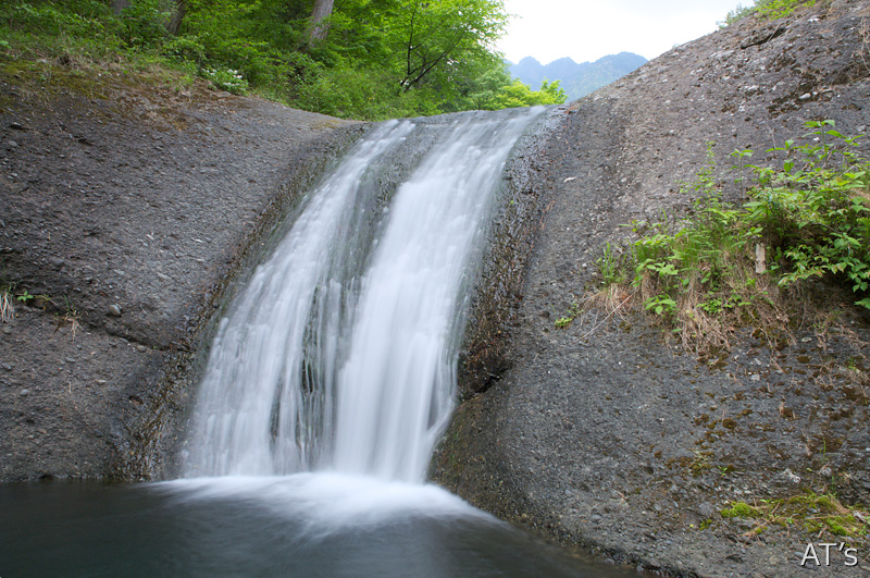 神鈴の滝、上流の滝／柄杓流川／桂川と周辺の滝