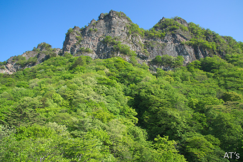 見晴台から見た金洞山／妙義山石門、奇岩群