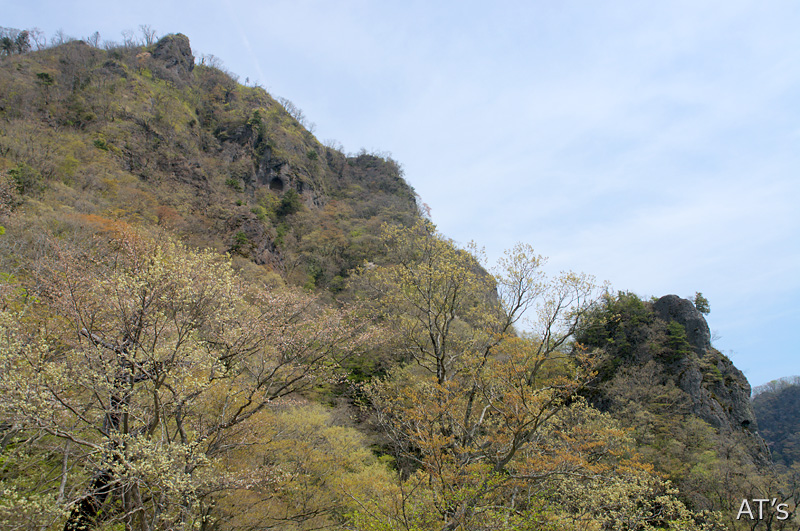 健脚コースから見た男体山／奥久慈男体山、奥久慈岩稜