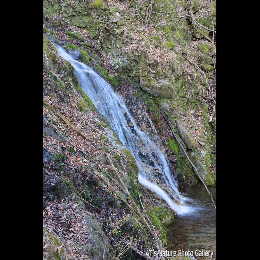 登山道から見える二番目の滝（上滝）／天丸沢の滝／上武国境、天丸山から流れる沢／群馬県上野村